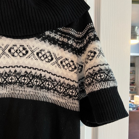 Tommy Hilfiger black fair isle dress. Size Large. - Picture 4 of 11